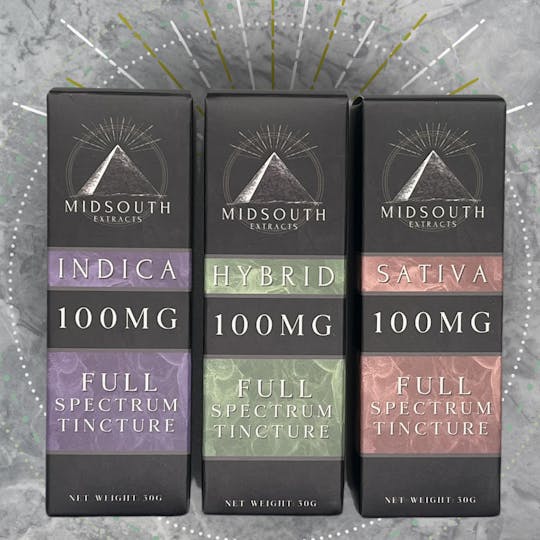 MidSouth Extracts - 100mg Tincture - Indica - Watermelon Zkittles - 1