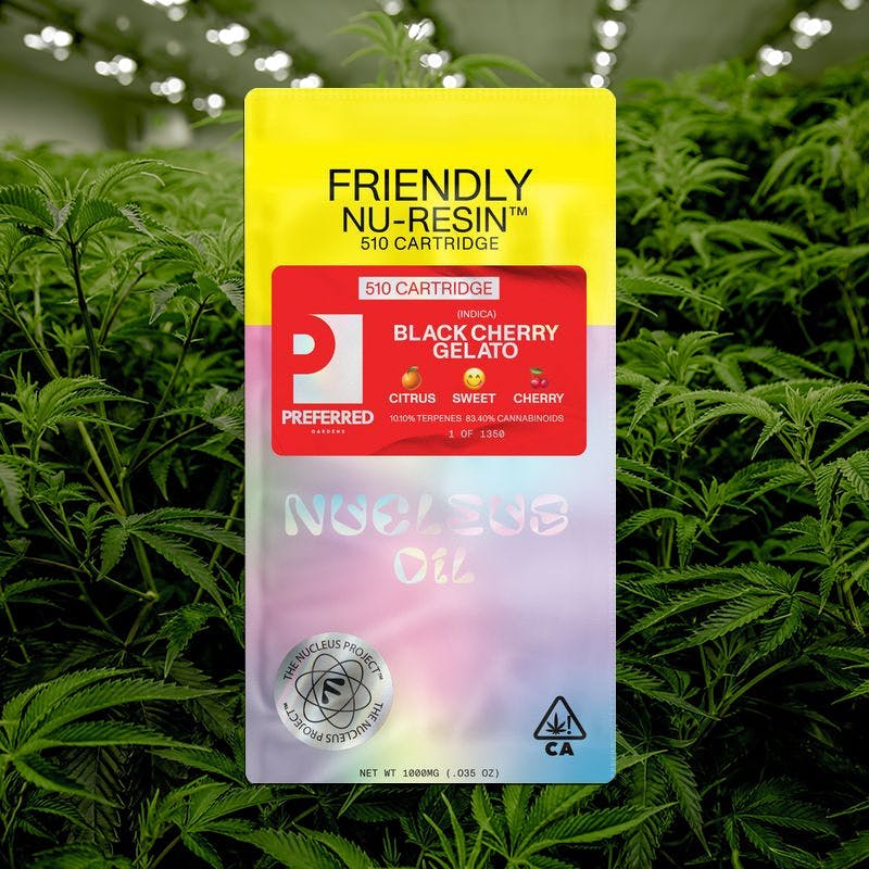 Friendly Brand - Friendly x Preferred | Black Cherry Gelato | Cured Nuresin Cartridge | 1g - 1