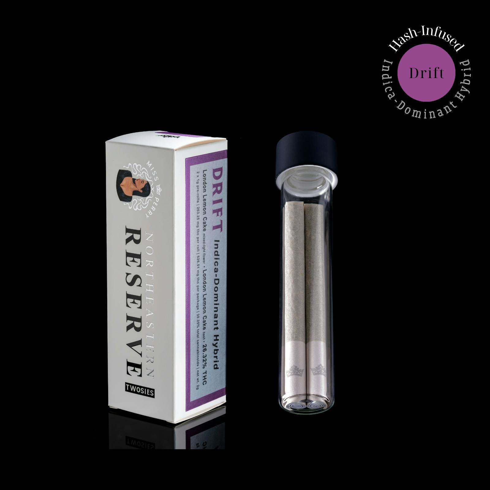 Miss Perry Northeastern Reserve - London Lemon Cake | Hash Infused Pre-Roll | 2G - 1