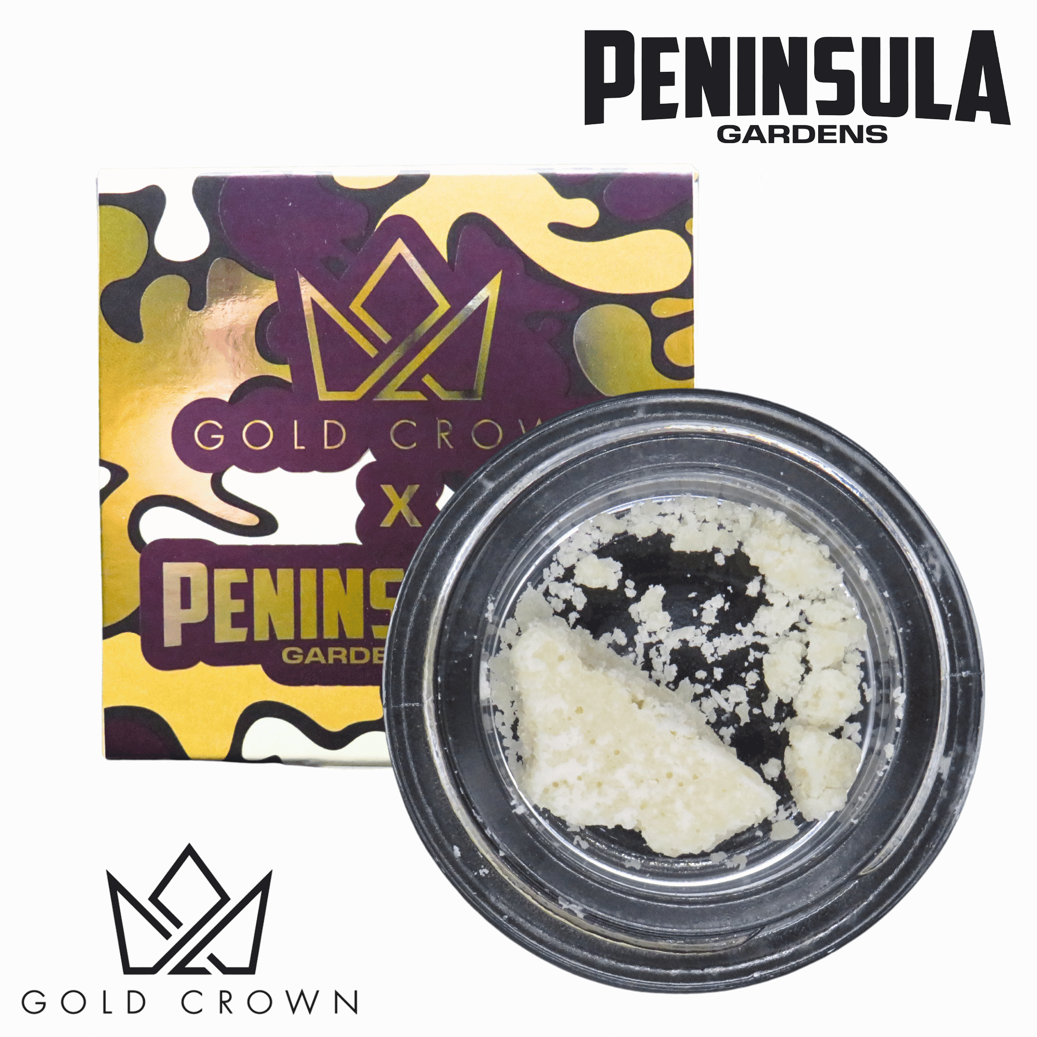 Gold Crown - Gold Crown x Franklin Fields | Crumble 1g | Black Jack - 1