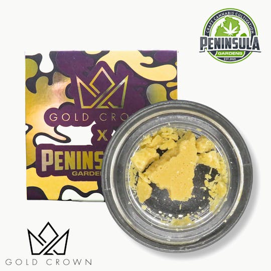 Gold Crown - Gold Crown x Peninsula Gardens | Crumble 1g | Cadillac Rainbows - 1