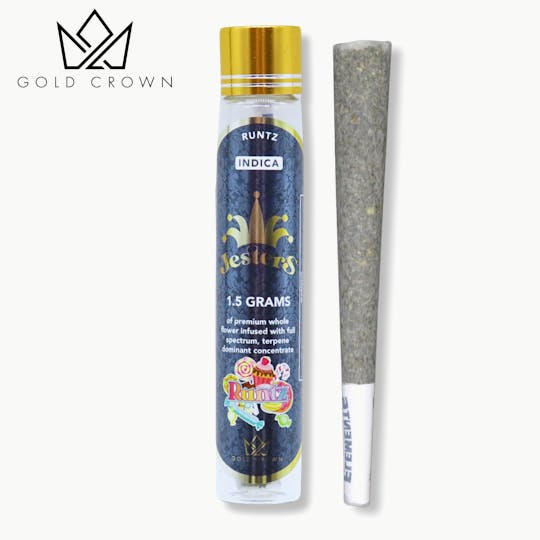 Gold Crown - Gold Crown | Jesters | Infused Pre Roll 1.5g | Runtz - 1