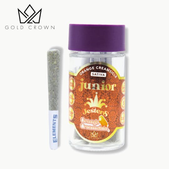 Gold Crown - Gold Crown | Junior Jesters | Infused Pre Roll 3.5g | Orange Creamsicle - 1