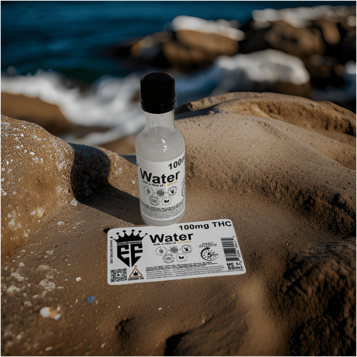 EkkoEssence - EkkoEssence | Lemon Water Infused Shot | Non-carbonated | 100mg | 50mL - 1