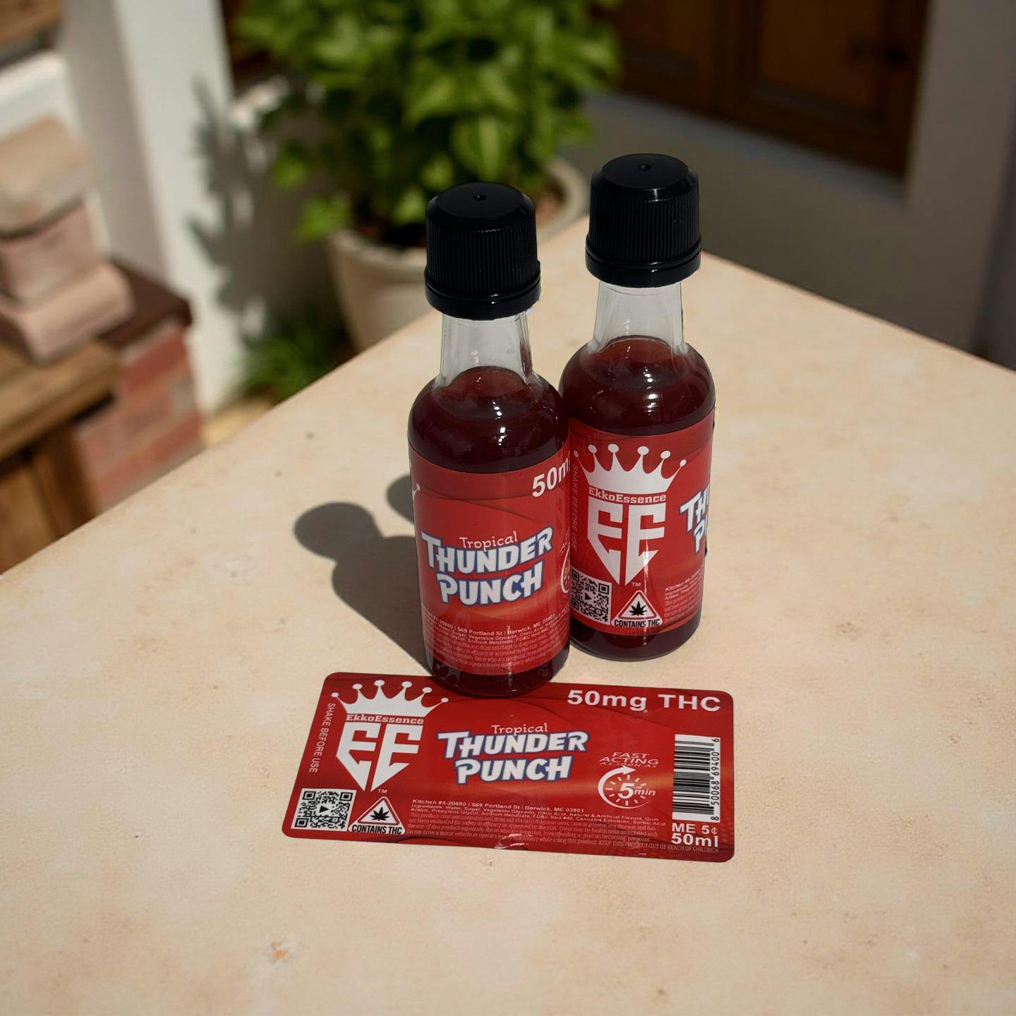 EkkoEssence - 50mg Fast Acting Tropical Thunder Punch Shot 50ml - 1