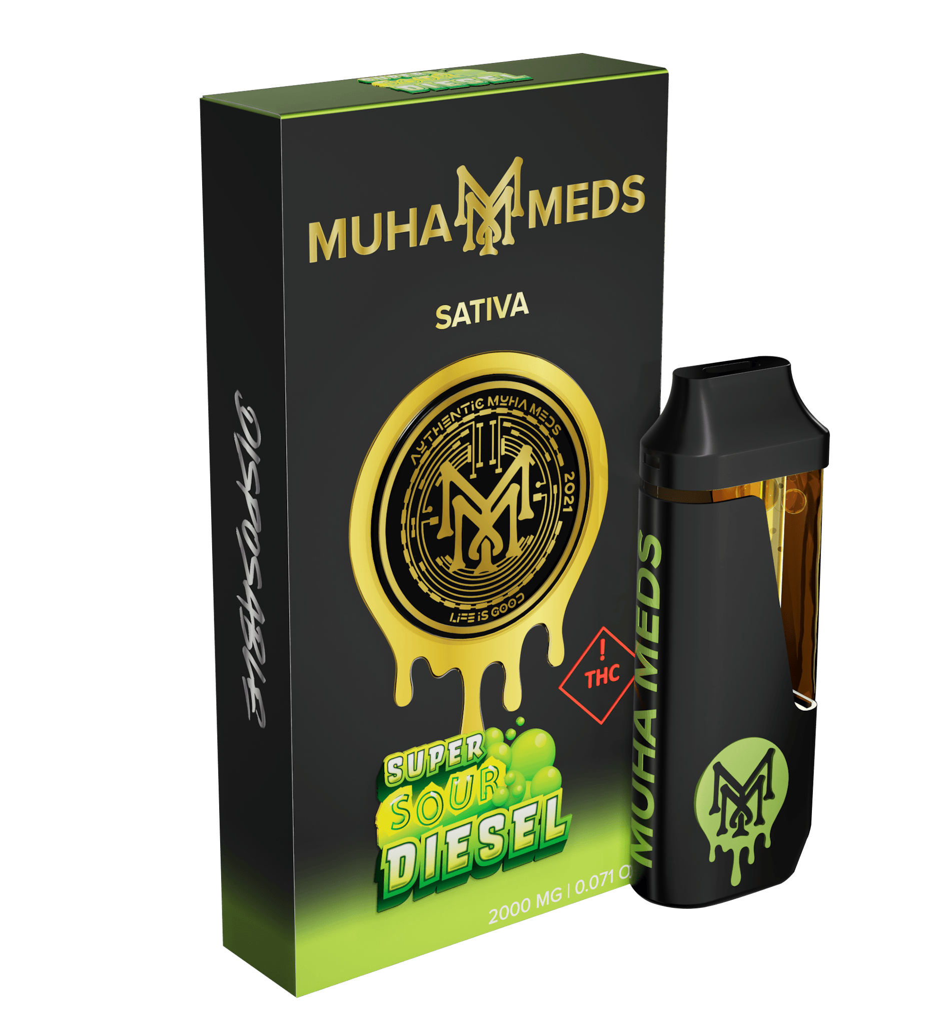 Muha Meds - Muha Meds | Super Sour Diesel | Disposable | 2g - 1