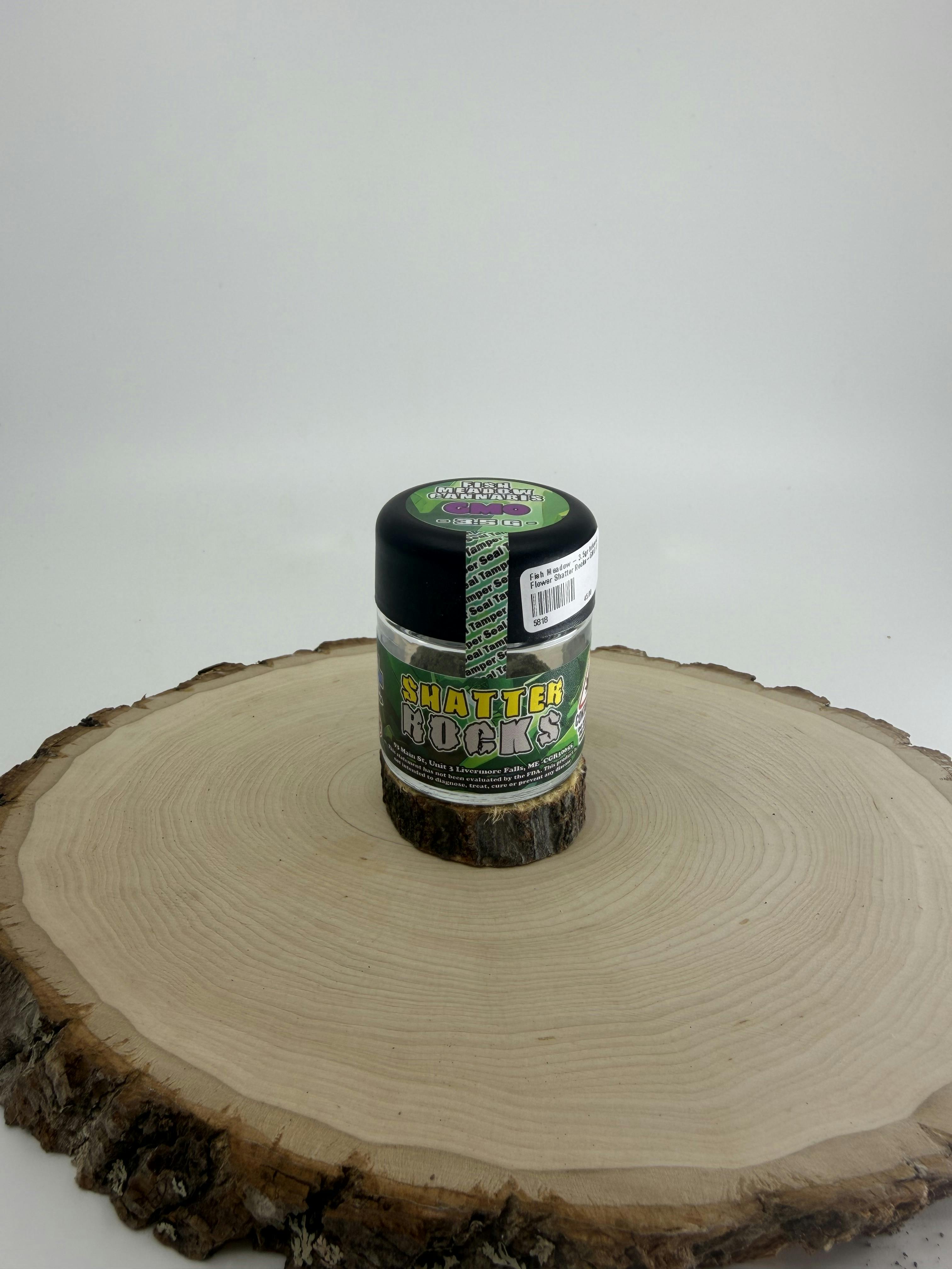 Fish Meadow Cannabis - Shatter Rocks Premium Flower - Coated with Shatter & Kief 3.5g - 1