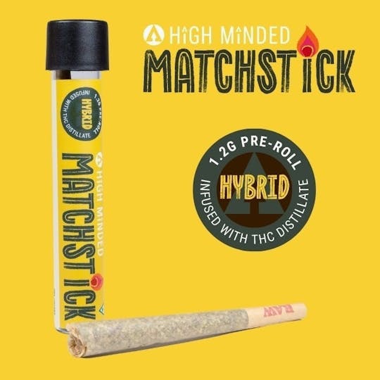 High Minded - Banana Runtz - Matchstick Infused Pre-roll 1.2g - 1