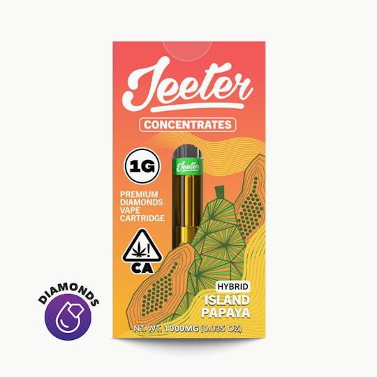Jeeter - Jeeter Concentrates Diamonds Vape Cartridge - Island Papaya - 1