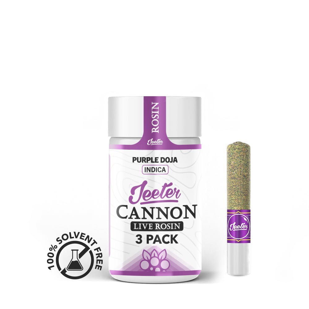 Jeeter - Jeeter | Purple Doja | Live Rosin Cannons | Infused Minis | 0.5g each | 3pk - 1