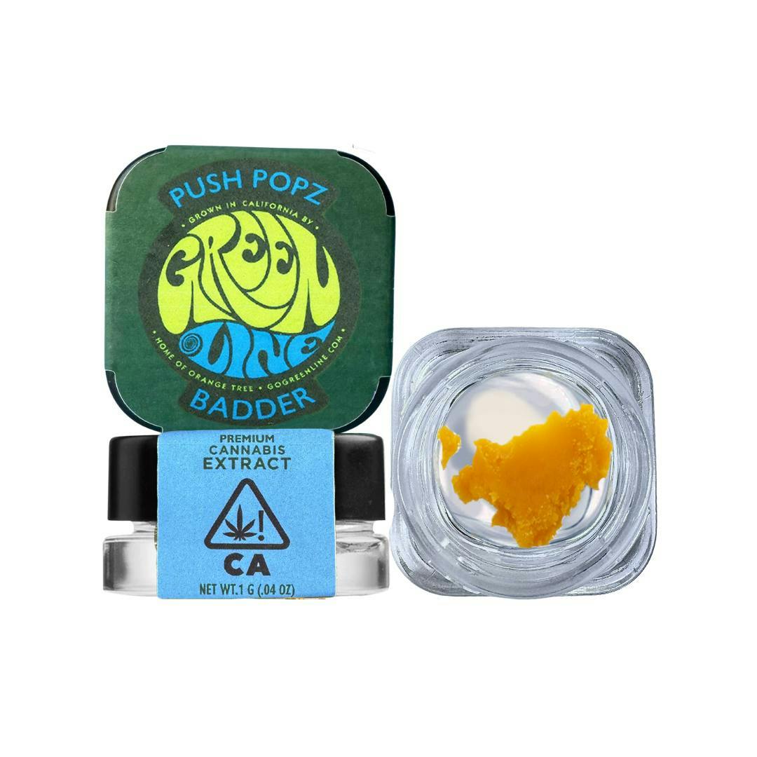 Greenline - Push Popz - Badder - Extract - Hybrid - 1g - 1