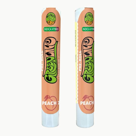 Greenline - Peach Z - Indoor Flower Pre-Roll - Indica Hybrid - 1g - 1