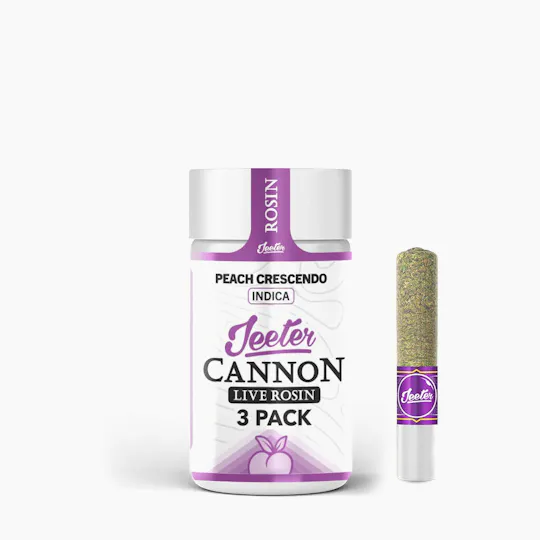 Jeeter - Peach Crescendo | Live Rosin Cannons | Infused Minis | 0.5g each | 3pk - 1
