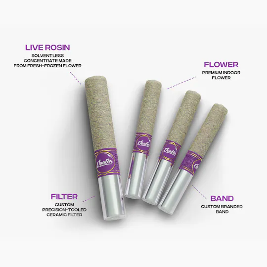 Jeeter - Wedding Cake | Live Rosin Cannons | Infused Minis | 0.5g each | 3pk - 1