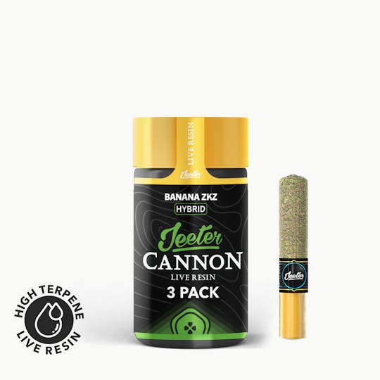 Jeeter - Jeeter Cannon Live Resin - 3 Pack - Banana ZKZ - 1