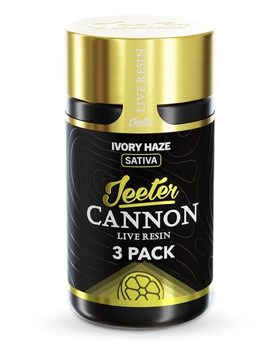 Jeeter - Jeeter | Ivory Haze | Live Resin Cannons | Infused Minis | 0.5g each | 3pk - 1