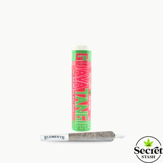 Secret Stash - Secret Stash | Full Bud Pre Roll | Guava Tangie | Half Gram - 1
