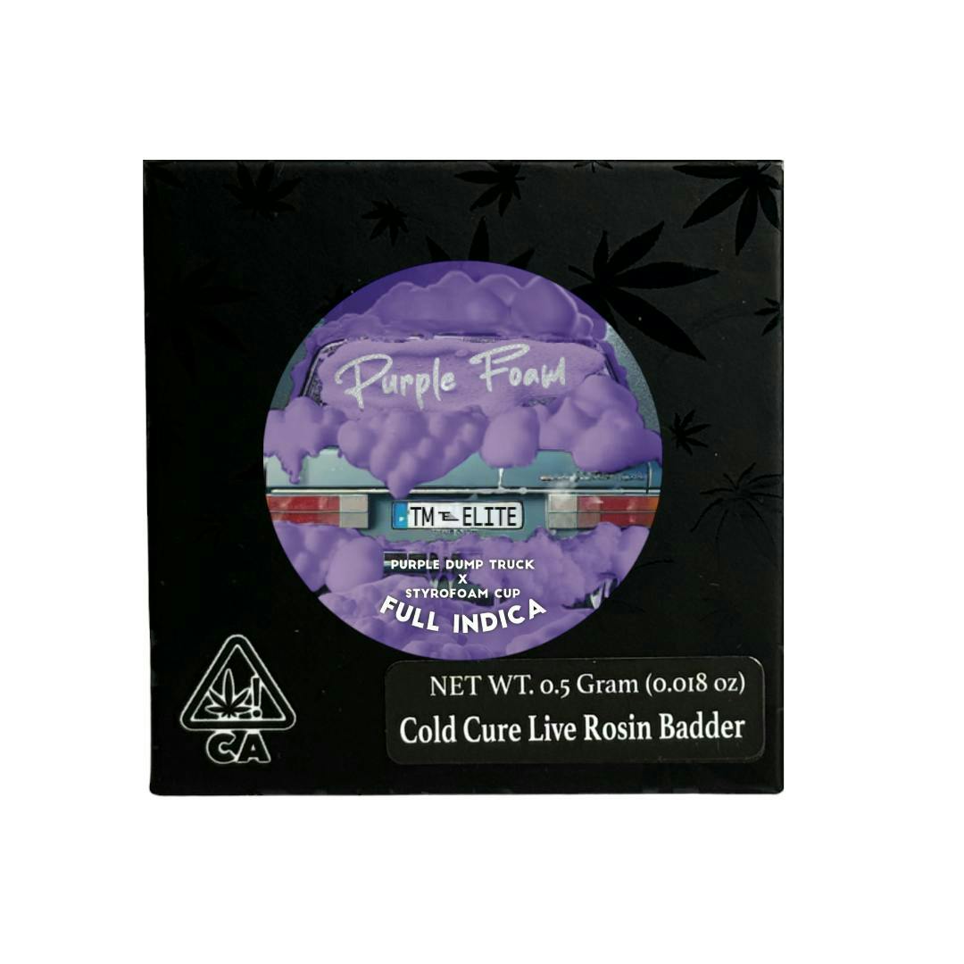 Team Elite Genetics - Purple Foam | Cold Cure Badder | 0.5g - 1