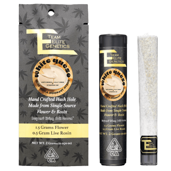 Team Elite Genetics - White Queso | Hash Hole Infused Joint | 2g - 1