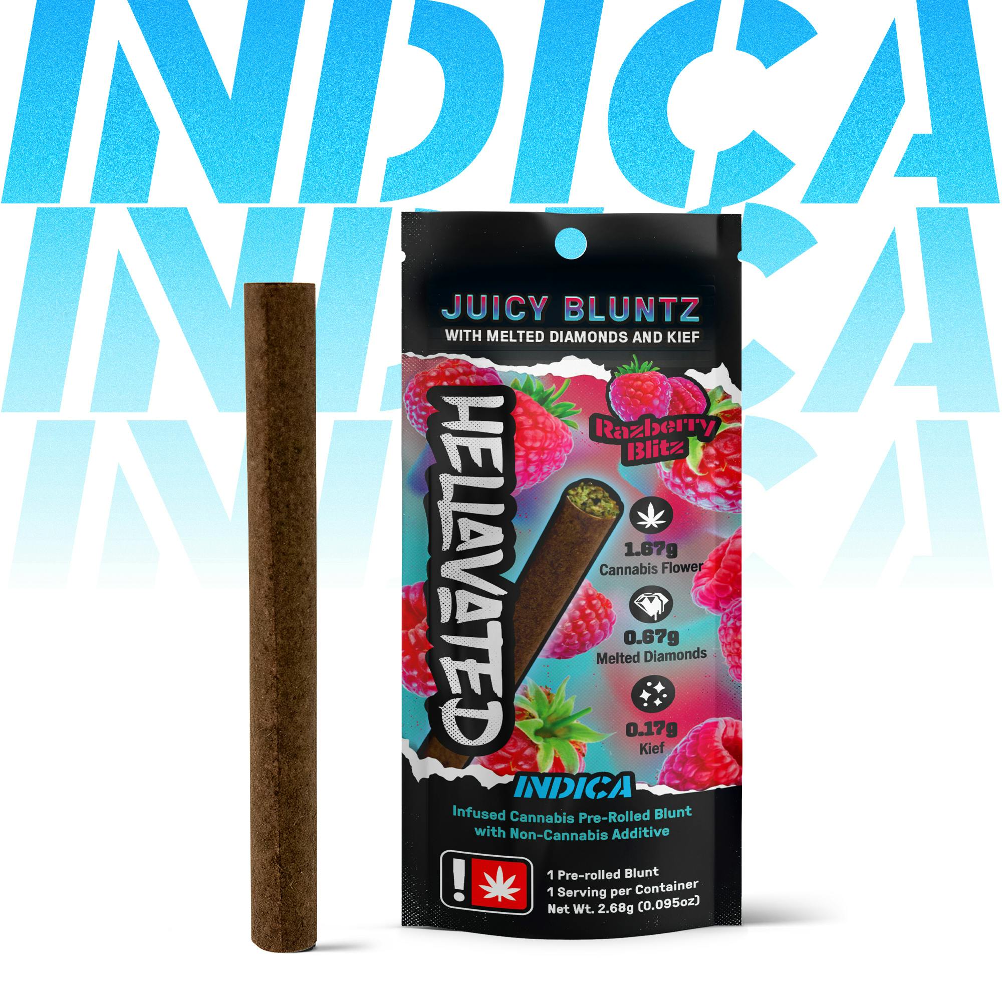 Hellavated - Razberry Blitz Juicy Bluntz 2.5g - 1