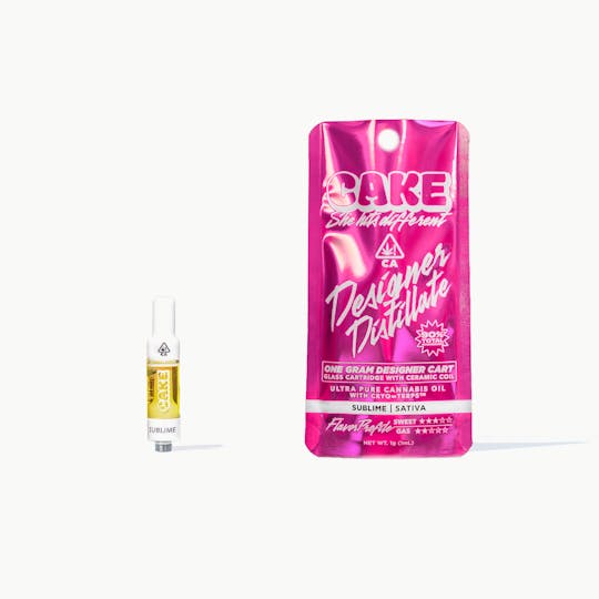 CAKE she hits different - Sublime - 1g - Sativa- Cartridge - 1