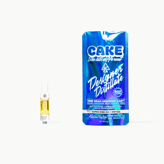 CAKE she hits different - Super Pink OG - 1g - Indica- Cartridge - 1