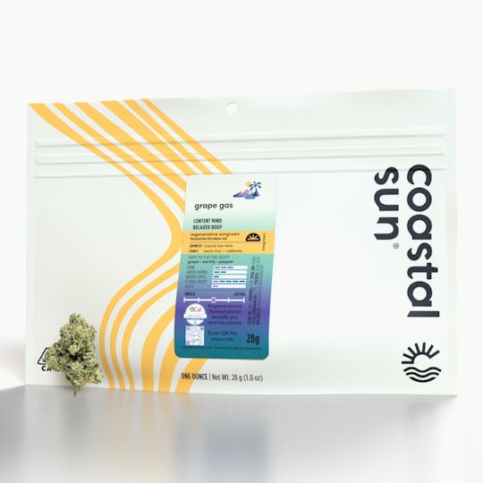 Coastal Sun - Grape Gas Sungrown Flower 28g - 1