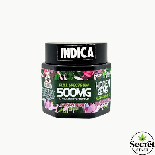 Secret Stash - Hidden Gems | Hash | Strawberry Kiwi | Indica | 500mg - 1