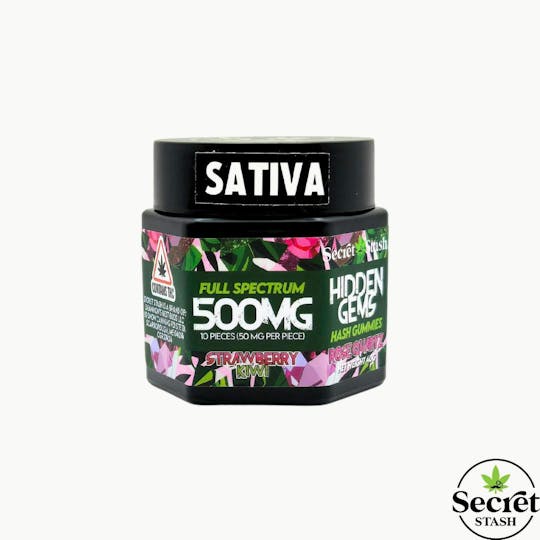 Secret Stash - Hidden Gems | Hash | Strawberry Kiwi | Sativa | 500mg - 1