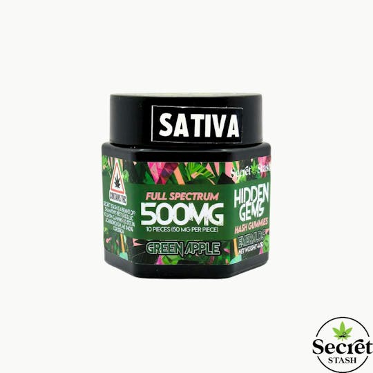 Secret Stash - Hidden Gems | Hash | Green Apple | Sativa | 500mg - 1