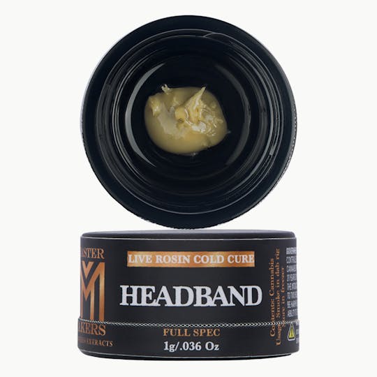 Master Makers - HEADBAND - Live Rosin Cold Cure Badder - 1
