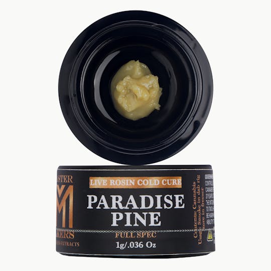 Master Makers - PARADISE PINE - Live Rosin Cold Cure Badder - 1