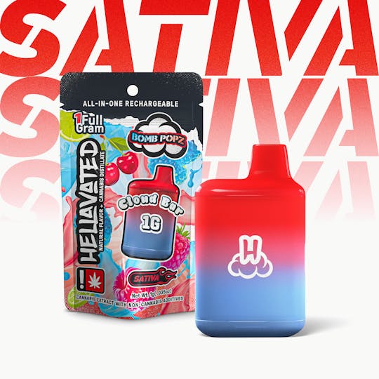 Hellavated - Bomb Popz Cloud Bar 1g - 1