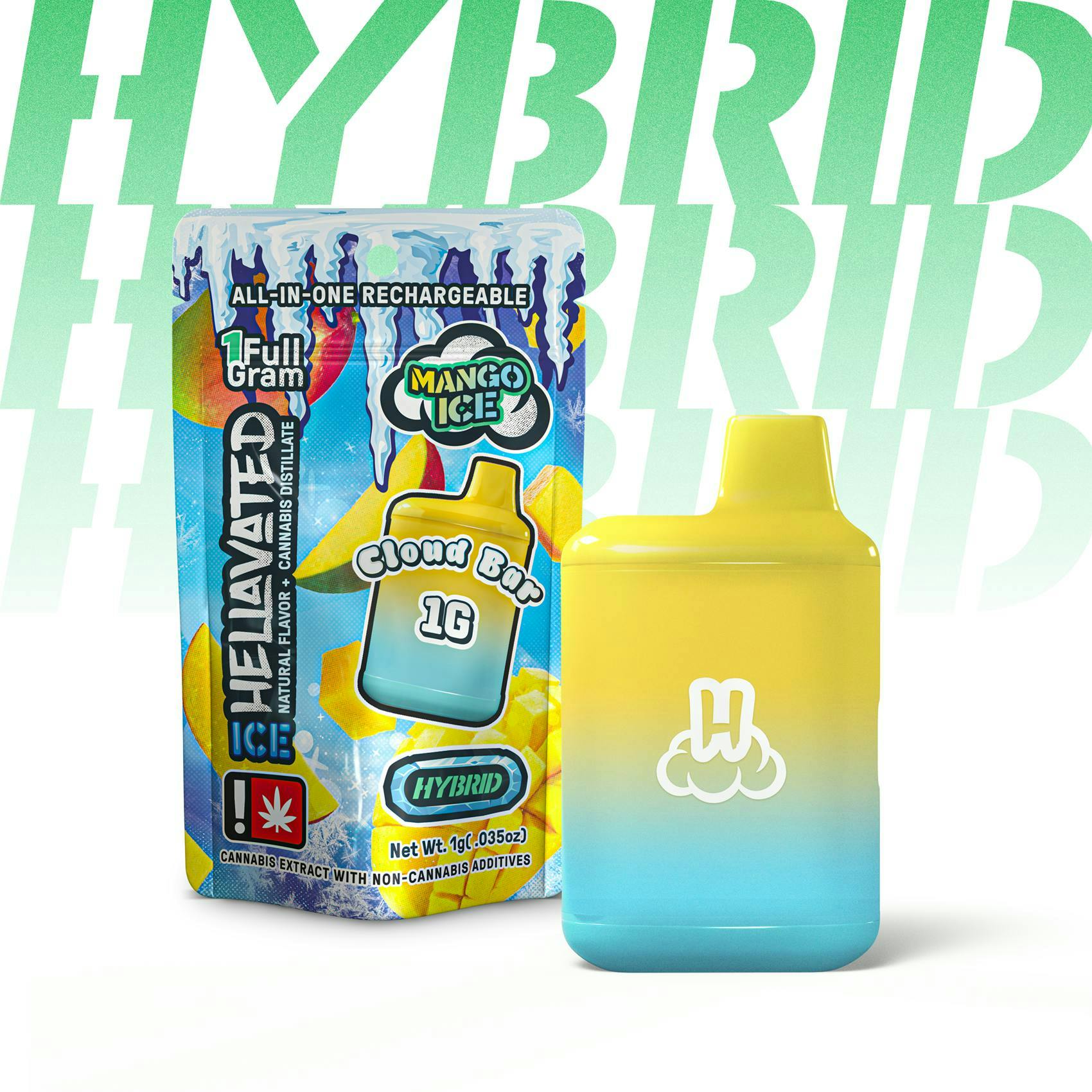 Hellavated - Mango Ice Cloud Bar 1g - 1