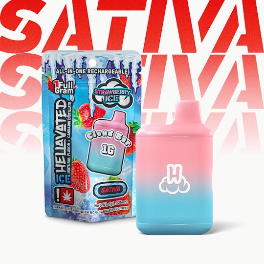 Hellavated - Strawberry Ice Cloud Bar 1g - 1