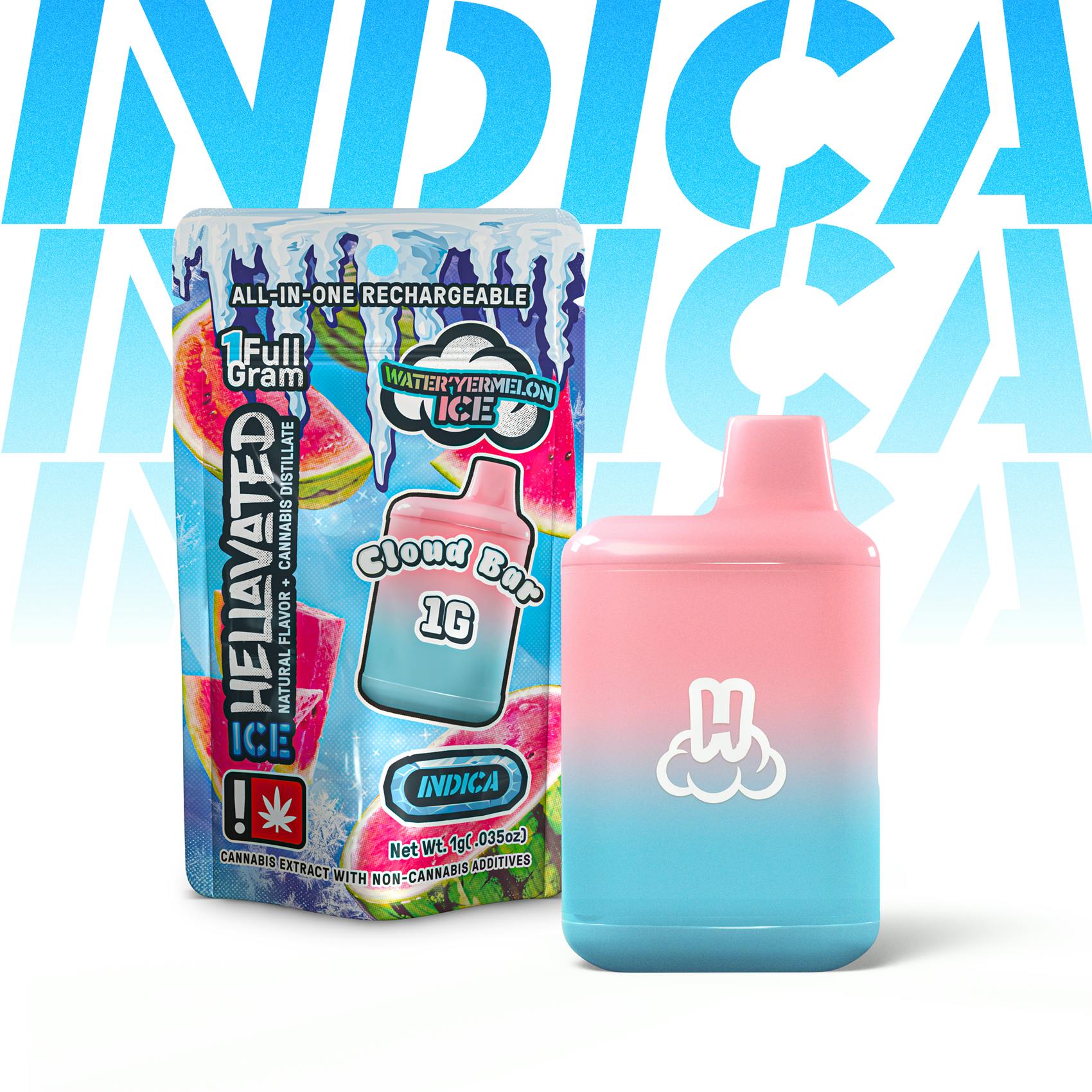 Hellavated - Water 'Yer Melon Ice Cloud Bar 1g - 1