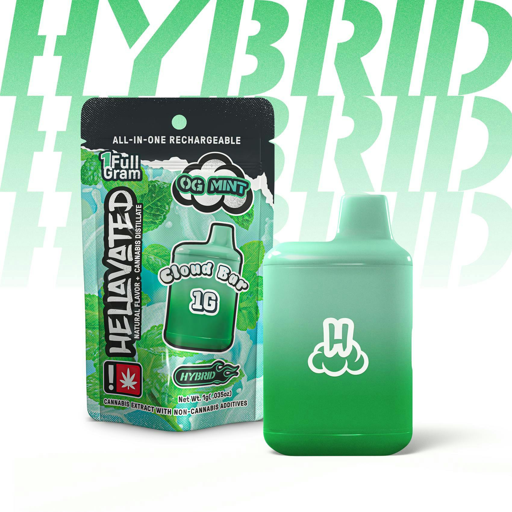 Hellavated - OG Mint Cloud Bar 1g - 1