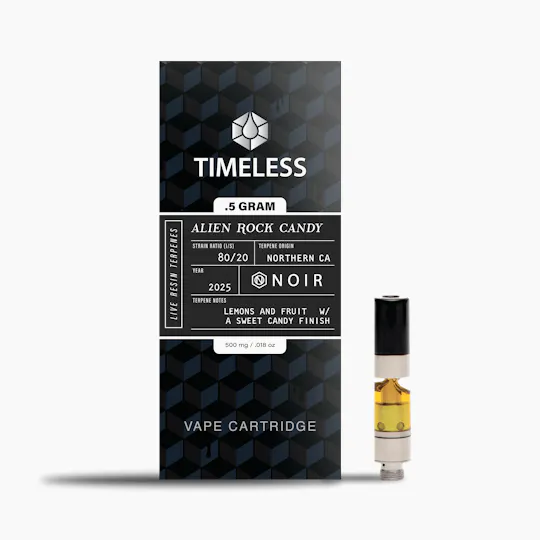 Timeless Vapes - Alien Rock Candy | NOIR Live Resin Cartridge | 1g - 1