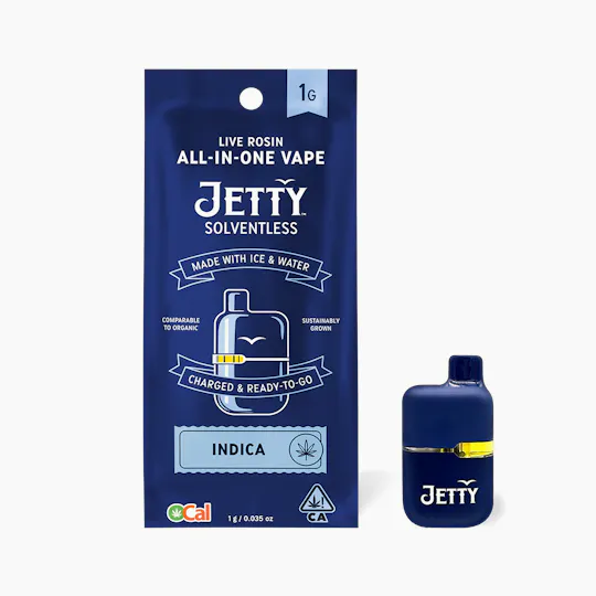 Jetty Extracts - Jetty All-in-One Mini Tank Vape OCal Solventless 1g GMO - 1