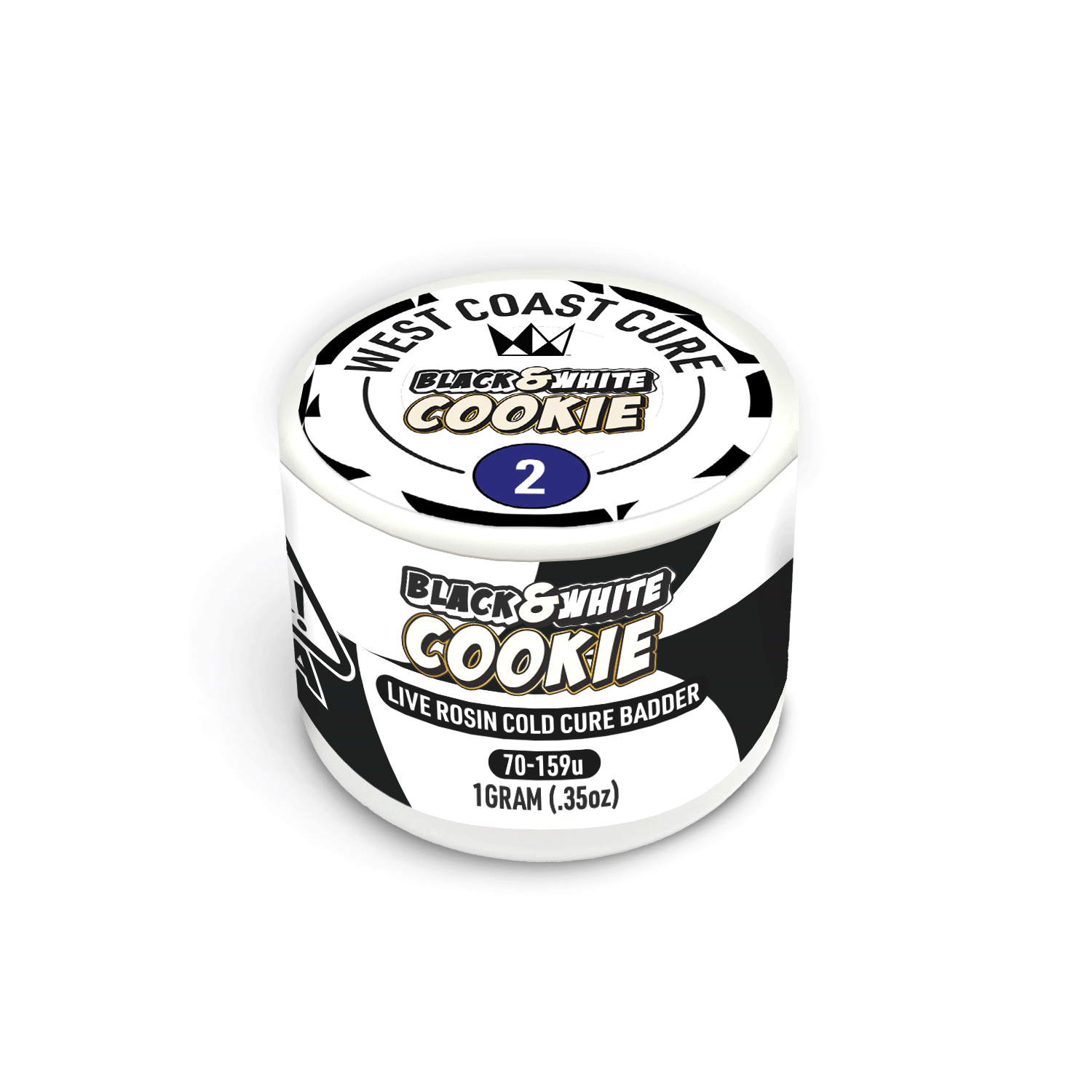 Black & White Cookie Live Rosin Cold Cure Badder - Tier 2