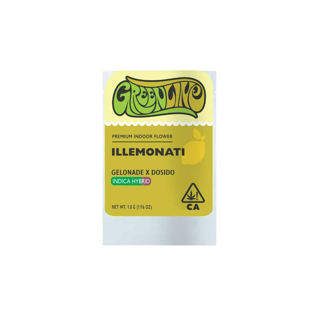 Greenline - Illemonati - 1/16 oz - Indoor - Indica Hybrid - 1.8g - 1