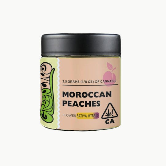 Greenline - Moroccan Peaches - 1/8 oz - Indoor - Sativa Hybrid - 3.5g - 1