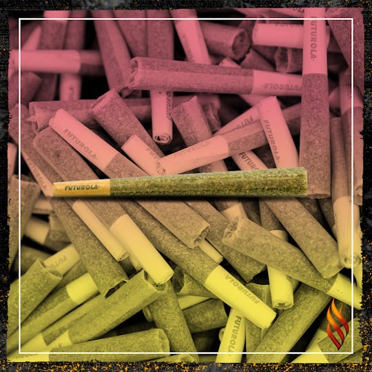 Denali Fire - Peach Puree CBD X Pineapple Ice - 24.36% THC 3.90% CBD Mixed PreRoll .5g - 1
