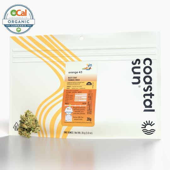 Coastal Sun - Orange 43 Sungrown Flower 28g - 1