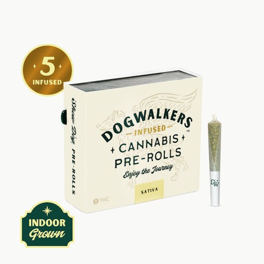 Dogwalkers - Dogwalkers Sour Diesel 5 Pack Mini Show Dogs Infused Pre Roll .45g - 1
