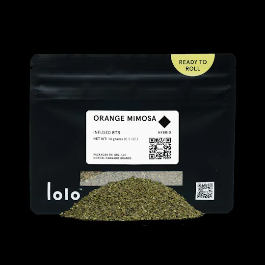 lolo - lolo | Orange Mimosa | Indoor Kief Infused Ready To Roll | 14g - 1