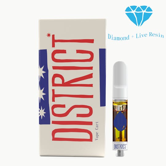 District Cannabis - Kush Mints Liquid Diamonds and Live Resin Cartridge - 1