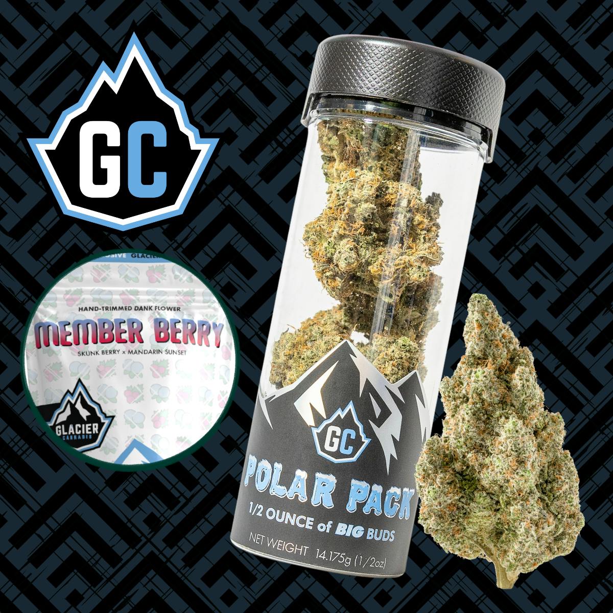 Glacier Cannabis - Glacier Cannabis | Member Berry | Polar Packs | 14g - 1