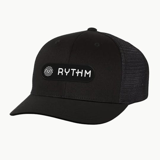 RYTHM - RYTHM Branded Mesh Back Hat - Black - 1