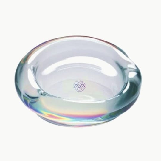 RYTHM - RYTHM Ashtray - Organic Glass Ashtray - Clear/Iridescent - 1